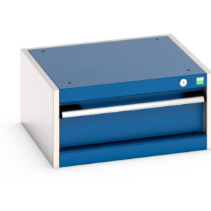 Workshop Metal Drawer Cabinet - with 1 Drawer. WxDxH: 525X525X250mm Ral 7035/5010 _SKU-40010001.11V