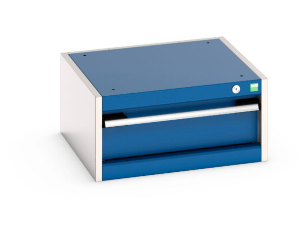 Workshop Metal Drawer Cabinet - with 1 Drawer. WxDxH: 525X525X250mm Ral 7035/5010 _SKU-40010001.11V
