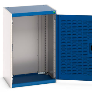 Bott Cubio Louvre Bin Cupboard - WxDxH: 650X525X1000mm Ral 7035/5010 _SKU-40011014.11V