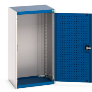 Bott Cupboard with Perforated Doors - WxDxH: 650X525X1200mm Ral 7035/5010 _SKU-40011015.11V