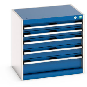 Cubio Drawer Cabinet with 5 Drawers. WxDxH: 650X525X600mm Ral 7035/5010 _SKU-40011061.11V