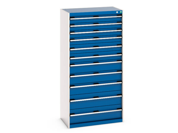 Cubio Drawer Cabinet with 11 Drawers. WxDxH: 800X525X1600mm Ral 7035/5010 _SKU-40012112.11V