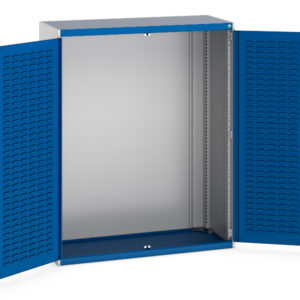 1. 3M Wide Steel Workplace Cupboard - WxDxH: 1300X525X1600mm Ral 7035/5010 _SKU-40014018.11V