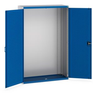 Bott 2 Door Steel Lockable Floor Standing Storage Cabinet - . WxDxH: 1300X525X2000mm Ral 7035/5010 _SKU-40014019.11V