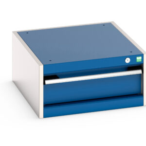Single Drawer Metal Cabinet - 1 Drawer. WxDxH: 525X650X250mm Ral 7035/5010 _SKU-40018001.11V
