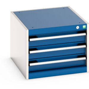 Bott Cabinet with 3 Drawers - WxDxH: 525X650X400mm Ral 7035 / In 4 Colours _SKU-40018009.11V