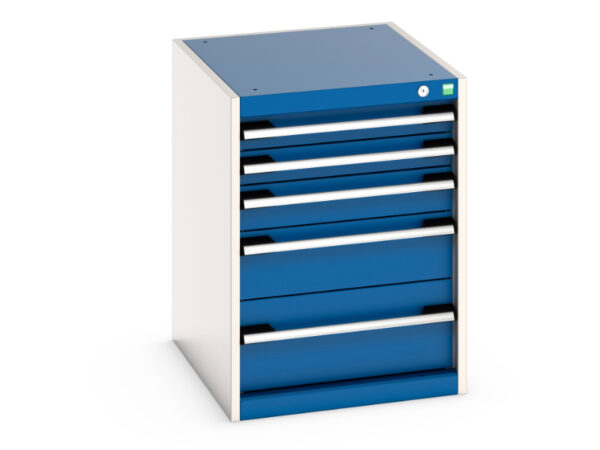 Cubio Drawer Cabinet with 5 Drawers. WxDxH: 525X650X700mm Ral 7035/5010 _SKU-40018027.11V