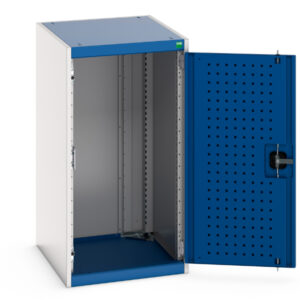 Industrial Metal Cupboards with Pegboard Doors - WxDxH: 525X650X1000mm Ral 7035/5010 _SKU-40018087.11V