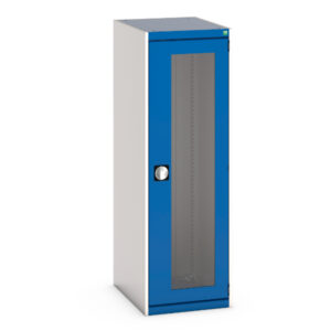 Steel Cabinet with Windows - WxDxH: 525X650X1600mm Ral 7035/5010 _SKU-40018141.11V