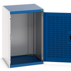 Lourve Door Steel Cupboard - WxDxH: 650X650X1000mm Ral 7035/5010 _SKU-40019090.11V