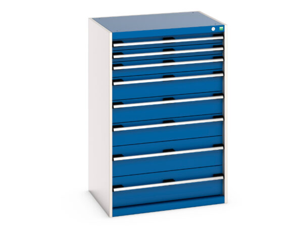 Cubio Drawer Cabinet with 8 Drawers. WxDxH: 800X650X1200mm Ral 7035/5010 _SKU-40020061.11V