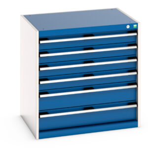 Cubio Drawer Cabinet with 6 Drawers - WxDxH: 800X650X800mm Ral 7035/5010 _SKU-40020139.11V