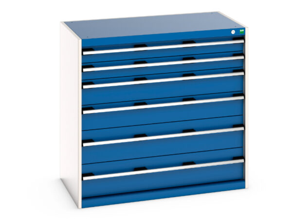 Cubio Drawer Cabinet with 6 Drawers. WxDxH: 1050X650X1000mm Ral 7035/5010 _SKU-40021227.11V