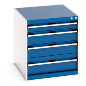 Industrial Grade Set of Drawers - Cubio Drawer Cabinet with 5 Drawers. WxDxH: 650X750X700mm Ral 7035/5010 _SKU-40027005.11V