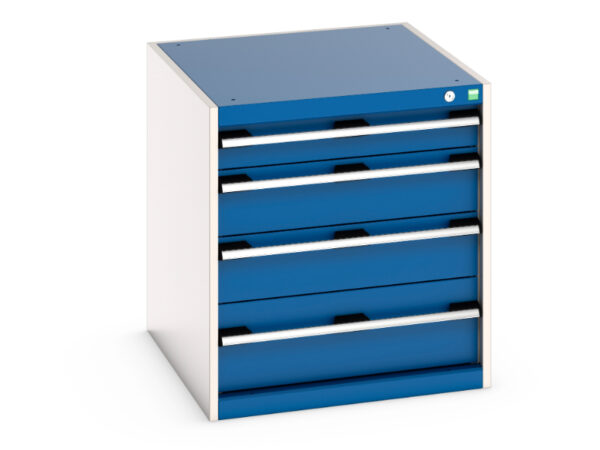Industrial Grade Set of Drawers - Cubio Drawer Cabinet with 5 Drawers. WxDxH: 650X750X700mm Ral 7035/5010 _SKU-40027005.11V