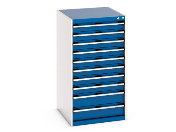 Cubio Drawer Cabinet with 10 Drawers. WxDxH: 650X750X1200mm Ral 7035/5010 _SKU-40027043.11V