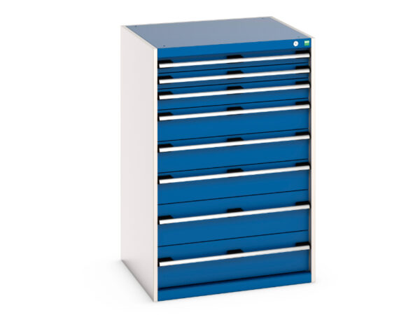 Cubio Drawer Cabinet with 8 Drawers. WxDxH: 800X750X1200mm Ral 7035/5010 _SKU-40028033.11V