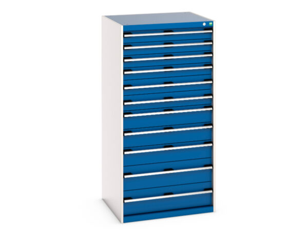 Cubio Drawer Cabinet with 11 Drawers. WxDxH: 800X750X1600mm Ral 7035/5010 _SKU-40028041.11V