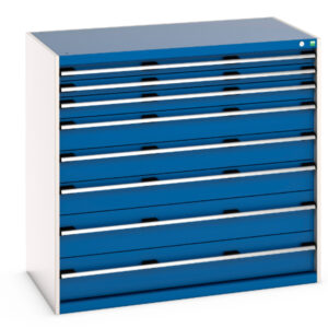 Bott Workplace Drawers - Cubio Drawer Cabinet with 8 Drawers. WxDxH: 1300X750X1200mm Ral 7035/5010 _SKU-40030021.11V