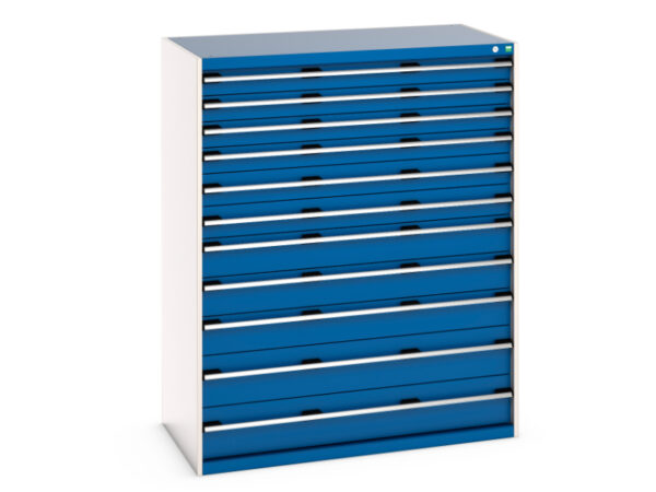 Drawer Cabinet with 11 Drawers - WxDxH: 1300X750X1600mm Ral 7035/5010 _SKU-40030029.11V