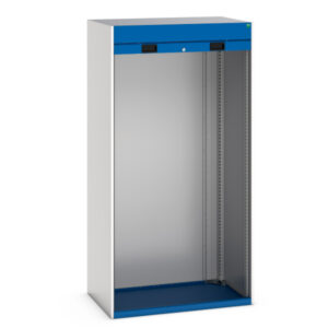 1M Wide Roller Shutter Door Metal Cupboard - WxDxH: 1050X650X2000mm Ral 7035/5010 _SKU-40201004.11V