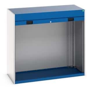 Metal Roller Shutter Door Cupboard - WxDxH: 1300X650X1200mm Ral 7035/5010 _SKU-40201007.11V