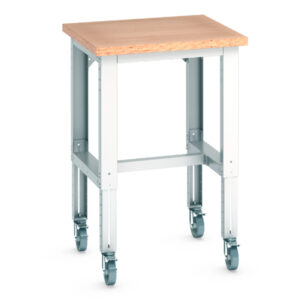 Cubio Mobile Bench Adj Height (Mpx) . WxDxH: 750X750X840-1140mm Ral 7035 _SKU-41003265.16V