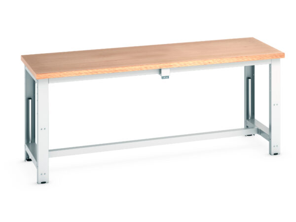 Bott Stepless Adjustable Height Electric Workbench - Cubio Stepless Adjustable Height Bench Electric, with Multiplex Worktop U. K. . WxDxH: 2000X750X840-1140mm Ral 7035 _SKU-41003564.16