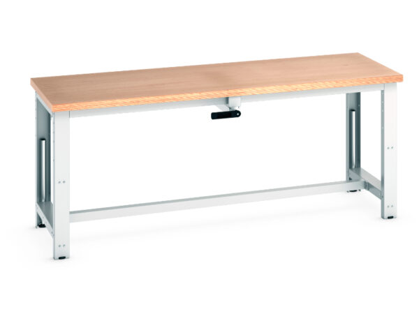 Bott Multiplex Worktop Workbench - Cubio Stepless Adjustable Height Bench. WxDxH: 2000X750X840-1140mm Ral 7035 _SKU-41003572.16