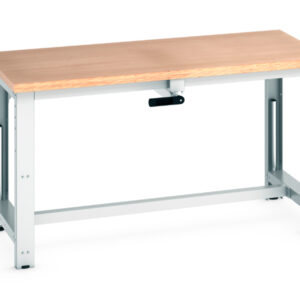 Electric Height Adjustable Workbench - Cubio Stepless Adjustable Height Bench Manual, with Multiplex Worktop. WxDxH: 1500X750X840-1140mm Ral 7035 _SKU-41003574.16