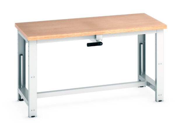 Electric Height Adjustable Workbench - Cubio Stepless Adjustable Height Bench Manual, with Multiplex Worktop. WxDxH: 1500X750X840-1140mm Ral 7035 _SKU-41003574.16