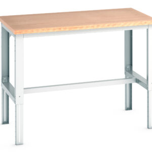 Metal Tech Workbench - Cubio Framework Bench Adj Height (Mpx) with 3 Stringers. WxDxH: 1500X900X740-1140mm Ral 7035 _SKU-41004125.16V