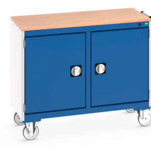 Bott Mobile Cabinet - Cubio Mobile Cabinet 50/50 (Mpx) Cupboard / Cupboard. WxDxH: 1050X525X890mm Ral 7035/5010 _SKU-41006001.11V
