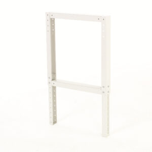 Cubio Height Adjustable Workbench Leg - Corner Bracket. WxDxH: 80X650X700-1100mm Ral 7035 _SKU-41401005.16V