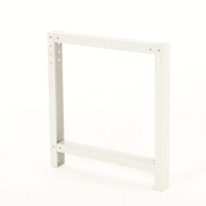 Cubio Framework Bench Endframe with Corner Bracket. WxDxH: 80X800X800mm Ral 7035 _SKU-41401017.16V