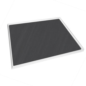 Cubio Top Tray with Inlaid Mat for 650 X 750mm Cabinet / Cupboard. WxDxH: 650X750X15mm Ral 7035 _SKU-42102009.16V