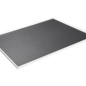 Cubio Top Tray with Inlaid Mat for 1300 X 525mm Cabinet / Cupboard. WxDxH: 1300X525X15mm Ral 7035 _SKU-42102019.16V
