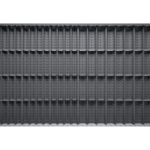 Cubio Trough Block Divider Kit 84 Compartment for Cabinet - WxDxH: 1050X650X28mm Plastic Ral 7011 _SKU-43020030