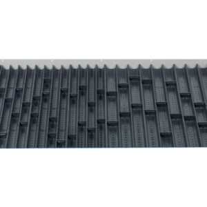 Cubio Trough Block Divider Kit 105 Compartment for Cabinet - WxDxH: 1050X750X28mm Plastic Ral 7011 _SKU-43020045