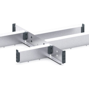 Metal Drawer Dividers - Cubio Adjustable Divider Kit 6 Compartment for Cabinet - WxDxH: 525X525X75mm Galvanised Steel _SKU-43020622.51