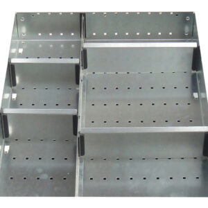 Cubio Drawer Dividers - Cubio Adjustable Divider Kit 6 Compartment for Cabinet - WxDxH: 525X650X100mm Galvanised Steel _SKU-43020630.51