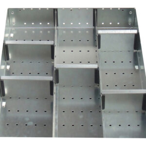 Bott Workshop Organiser Drawer - Cubio Adjustable Divider Kit 8 Compartment for Cabinet - WxDxH: 525X650X100mm Galvanised Steel _SKU-43020631.51