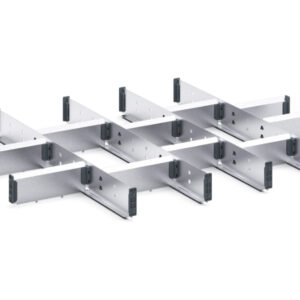 Cubio Adjustable Divider Kit 15 Compartment for Cabinet - WxDxH: 800X650X75mm Galvanised Steel _SKU-43020659.51