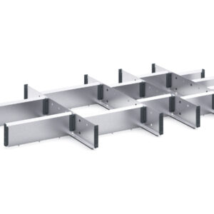 Cubio Divider Kit with 18 Partitions 4X Dividers / 14X Cross Dividers. WxDxH: 1050X650X77mm Zinc Plated _SKU-43020679.51