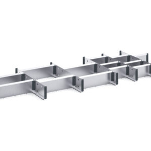 Cubio Adjustable Divider Kit 20 Compartment for Cabinet - WxDxH:1300X525X100mm Galvanised Steel _SKU-43020691.51