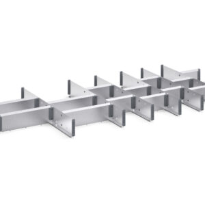 Cubio Adjustable Divider Kit 21 Compartment for Cabinet - WxDxH: 1300X650X100mm Galvanised Steel _SKU-43020697.51