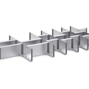Cubio Adjustable Divider Kit 21 Compartment for Cabinet - WxDxH: 1300X650X150mm Galvanised Steel _SKU-43020699.51