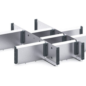 Bott Shallow Drawer Separators - Cubio Adjustable Divider Kit 10 Compartment for Cabinet - WxDxH: 525X525X100mm Galvanised Steel _SKU-43020712.51