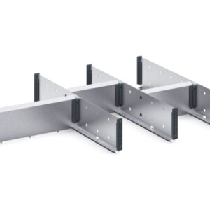 Bott Adjustable Drawer Dividers - Cubio Adjustable Divider Kit 7 Compartment for Cabinet - WxDxH: 800X525X100mm Galvanised Steel _SKU-43020727.51