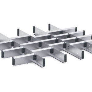 Cubio Adjustable Divider Kit 22 Compartment for Cabinet - WxDxH: 800X750X75mm Galvanised Steel _SKU-43020732.51